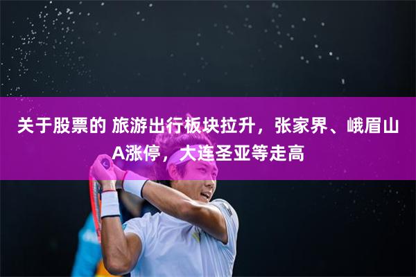关于股票的 旅游出行板块拉升，张家界、峨眉山A涨停，大连圣亚等走高