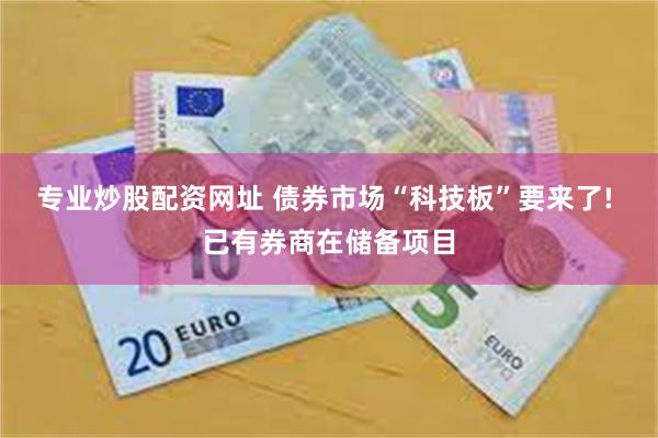 专业炒股配资网址 债券市场“科技板”要来了! 已有券商在储备项目