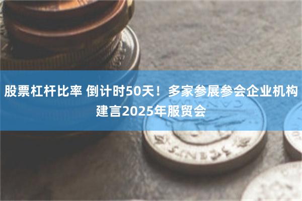 股票杠杆比率 倒计时50天！多家参展参会企业机构建言2025年服贸会