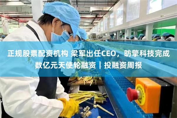 正规股票配资机构 梁军出任CEO，昉擎科技完成数亿元天使轮融资｜投融资周报